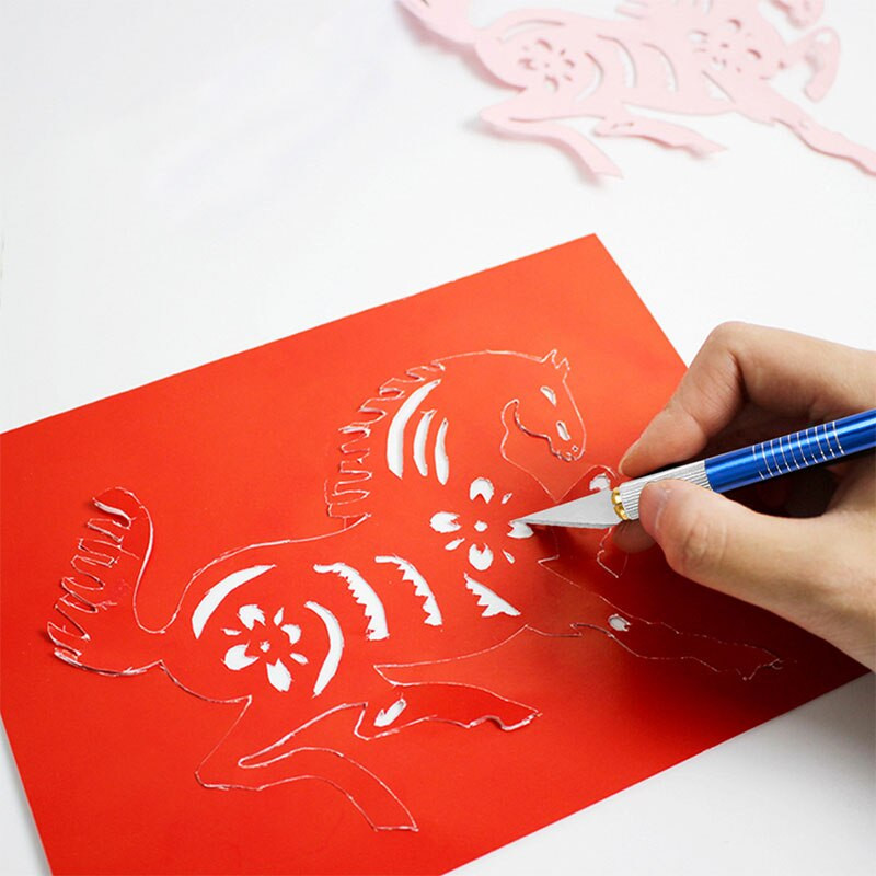 LMDZ Επαγγελματικό μαχαίρι ακριβείας από ανοξείδωτο χάλυβα Εργαλείο ξυραφιού μαχαιριών χόμπι με 5 λεπίδες, έργα τέχνης, κοπτικό μαχαίρι γλυπτικής σπηλιάς