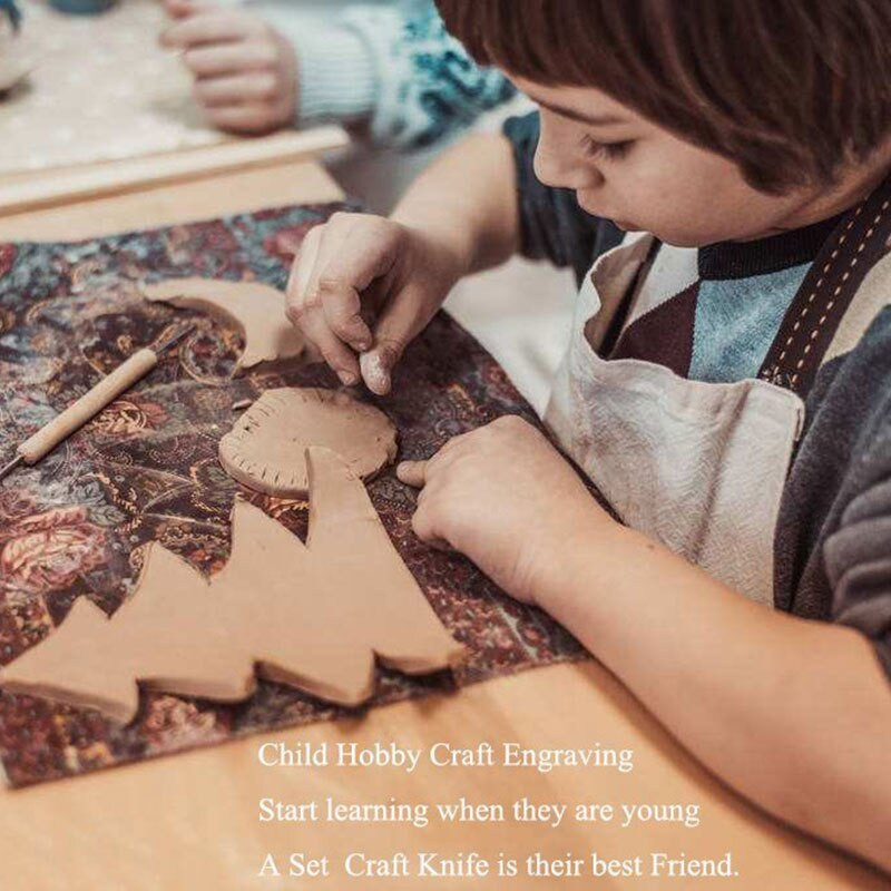 LMDZ Επαγγελματικό μαχαίρι ακριβείας από ανοξείδωτο χάλυβα Εργαλείο ξυραφιού μαχαιριών χόμπι με 5 λεπίδες, έργα τέχνης, κοπτικό μαχαίρι γλυπτικής σπηλιάς