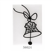 božićno zvono Mape za utiskivanje Plastični predložak za pozadinu za DIY Scrapbooking Rukotvorine Izrada foto albuma Čestitka Blagdanski dekor