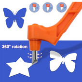 A3 savaime gydantis dvipusis pjovimo kilimėlis, saugus „pasidaryk pats“ meno pjovimo įrankis, rankinis pjovimas su 360 plienine sukamojo peilio graviravimo lenta