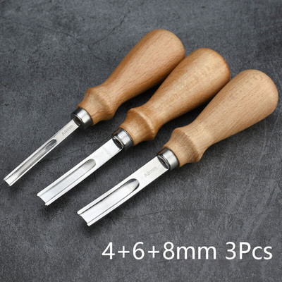 Leather Craft Edge Thinning Tool, Diy Trimming Machine κοπής για κυρτή γωνία Στρογγυλή λεπίδα φτυαριού Leathercraft πλάτος 10mm