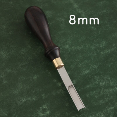 Leather Craft Edge Thinning Tool, Diy Trimming Machine κοπής για κυρτή γωνία Στρογγυλή λεπίδα φτυαριού Leathercraft πλάτος 10mm