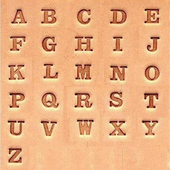 Σετ διάτρησης 26 τμχ Ατσάλινα γραμματόσημα αλφάβητου με 7 σε 1 ρυθμιζόμενη ραφή με αυλάκωση και πτύχωση