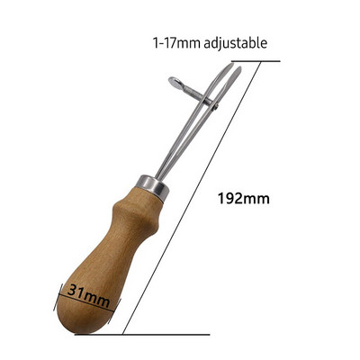 Σετ εργαλείων Leathercraft Spacer Spacer System Embossing Sewing Stitch Spacer Stitching Wheel Marker Tool for DIY Leather Arts&Work
