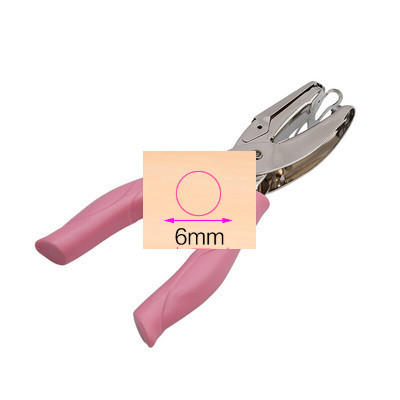 Νέο χειρολαβή 1 τρύπα μεταλλικό χαρτί διάτρησης ευχετήριες κάρτες σε σχήμα καρδιάς με τρύπα για λεύκωμα σημειωματάριο εργαλείο χειρός με ροζ λαβή