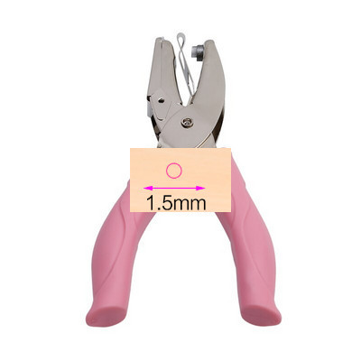 Νέο χειρολαβή 1 τρύπα μεταλλικό χαρτί διάτρησης ευχετήριες κάρτες σε σχήμα καρδιάς με τρύπα για λεύκωμα σημειωματάριο εργαλείο χειρός με ροζ λαβή