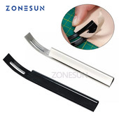 ZONESUN Μαύρο κοφτερό δέρμα Εργαλεία μαχαιριού σκιέρ DIY Δερμάτινο χειροτεχνία Μαχαίρι κοπής ασφαλείας Λεπτά μαχαίρια με 3 λεπίδες