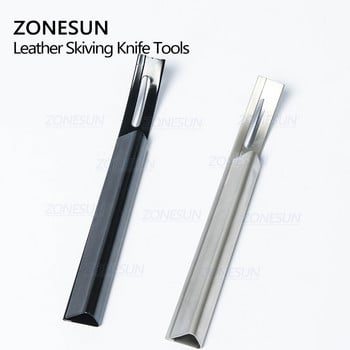 ZONESUN Black Sharp Leather Skiving Knife Knife Tools DIY Leather Craft Safety Cutting Knife Отрязани тънки ножове с 3 остриета