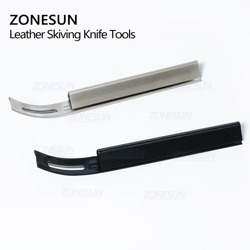 ZONESUN Μαύρο κοφτερό δέρμα Εργαλεία μαχαιριού σκιέρ DIY Δερμάτινο χειροτεχνία Μαχαίρι κοπής ασφαλείας Λεπτά μαχαίρια με 3 λεπίδες