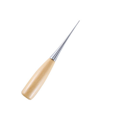 Ξύλινη λαβή Awls DIY Δερμάτινη σκηνή Ράψιμο Awl Παπούτσια Επισκευής Εργαλείο Ραπτικής Χεριού Δερμάτινο Craft Awl Punch Hole Needle Δερμάτινα εργαλεία