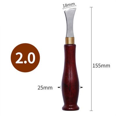 Odinis kraštų glaistymas „pasidaryk pats“ odiniai rankų darbo įrankiai Priedai Patvarus nerūdijančio plieno poliruotas galvutės odinis kraštų glaistymo įrankis