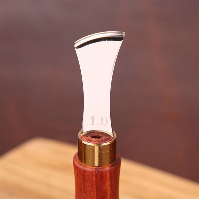 Odinis kraštų glaistymas „pasidaryk pats“ odiniai rankų darbo įrankiai Priedai Patvarus nerūdijančio plieno poliruotas galvutės odinis kraštų glaistymo įrankis