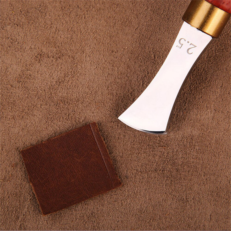 Odinis kraštų glaistymas „pasidaryk pats“ odiniai rankų darbo įrankiai Priedai Patvarus nerūdijančio plieno poliruotas galvutės odinis kraštų glaistymo įrankis