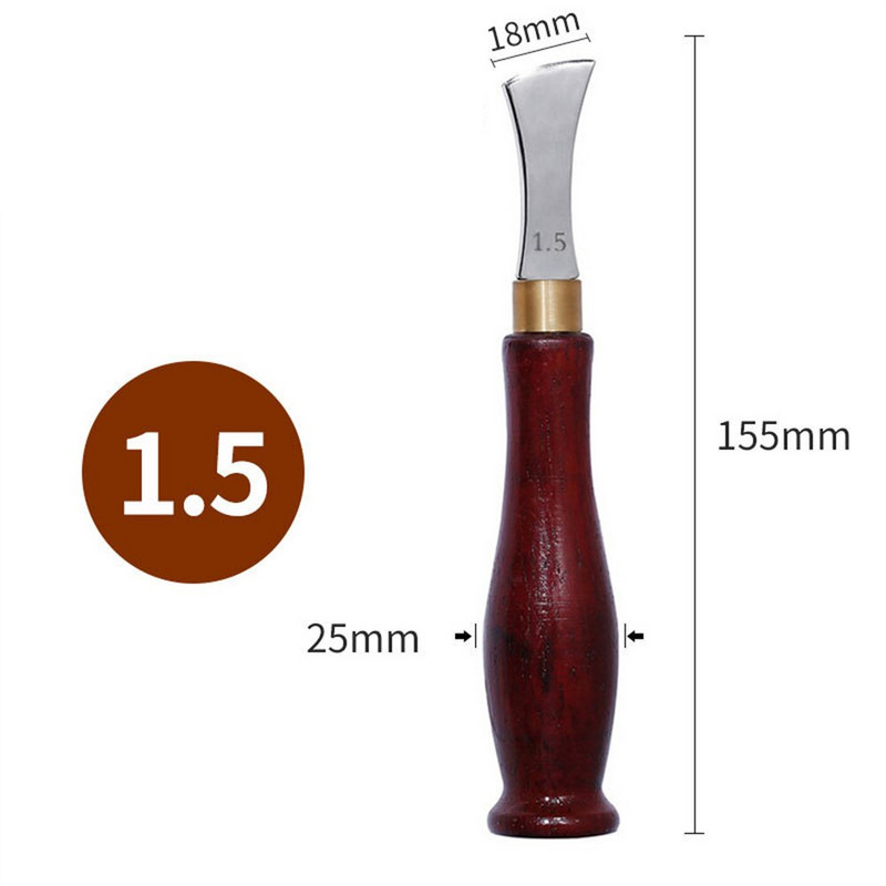 Odinis kraštų glaistymas „pasidaryk pats“ odiniai rankų darbo įrankiai Priedai Patvarus nerūdijančio plieno poliruotas galvutės odinis kraštų glaistymo įrankis