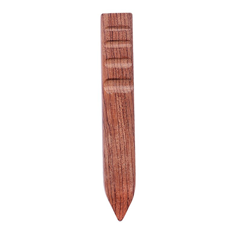 LMDZ Wood Leathercraft Wood Edge Slicker Round Flat DIY BurnisherSlicker Wood Burnishing Tool Wood Leathercraft Tools