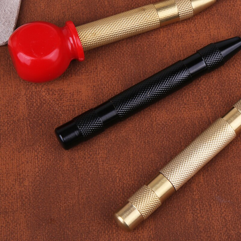 SHWAKK 1PC roostevabast terasest nahast käsitöötööriist nahkrihma jaoks Automaatne rihmade positsioneerimine nahast käsitöötööriist.