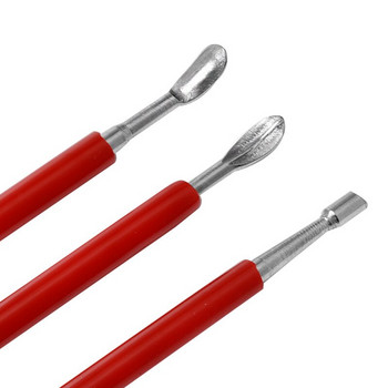 Leather Craf Tool Modeling Point Stylus Spoon Моделираща лъжица и инструмент за дърворезба за кожа PMC Press Rub Tools