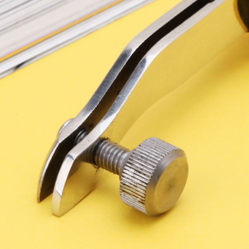 Ρυθμιζόμενο τσαλάκωτο από ανοξείδωτο ατσάλι πλάγιο άκρο Ebony Handle Leather Craft Tool 0,5/1,2/1,5mm