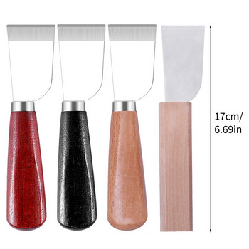 1PC Направи си сам занаятчийски нож за подстригване на кожа с 4 вида нож за рязане от високоскоростна стомана, заточващ инструмент за рязане за ръчно изработена кожа