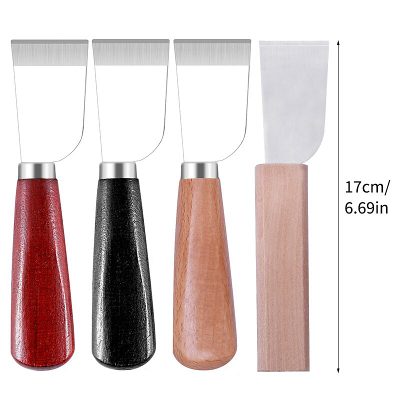1 bucă bricolaj cuțit de tăiat piele artizanală cu 4 tipuri de cuțit de tăiat din oțel de mare viteză unealtă de ascuțit pentru piele lucrată manual