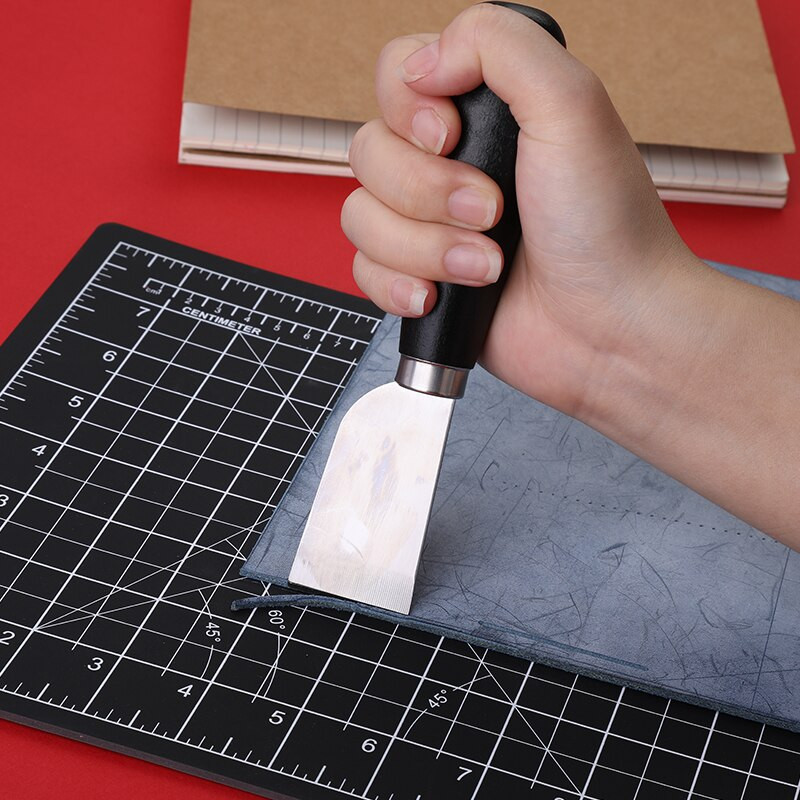 1 bucă bricolaj cuțit de tăiat piele artizanală cu 4 tipuri de cuțit de tăiat din oțel de mare viteză unealtă de ascuțit pentru piele lucrată manual