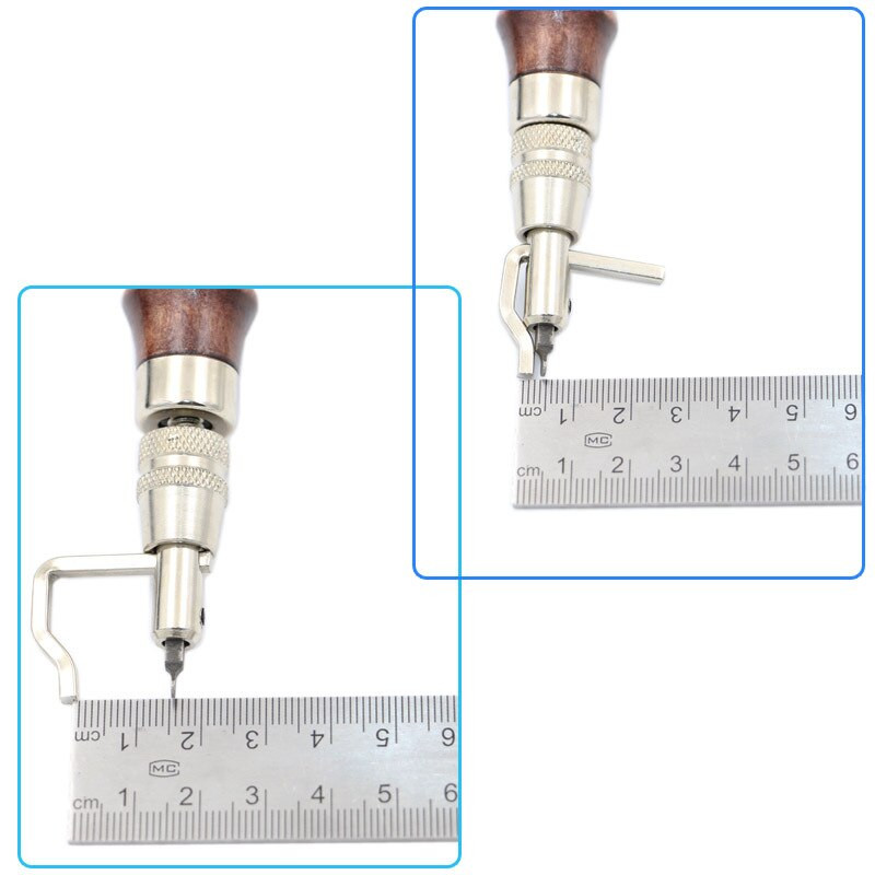 Șanț 7 în 1 Instrumente de bricolaj realizate manual Dispozitiv de perforare a tăieturii de tăiat curea Curea 132x23mm