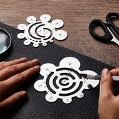 304 DIY ümmargused naha lõikamistööriistad, mis sobivad ideaalselt nahkkangale lõikamiseks või joonistamiseks Puit Klaas Plastist riie Metall