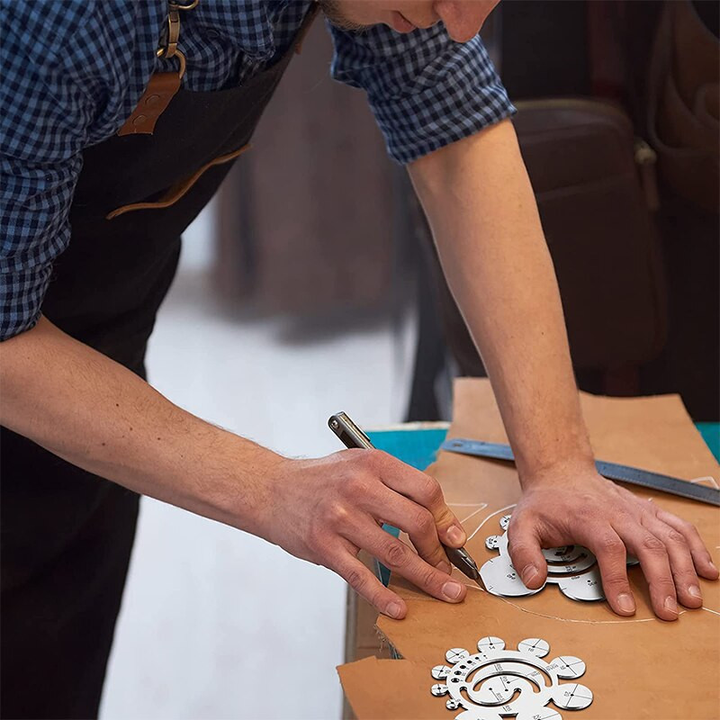 304 DIY ümmargused naha lõikamistööriistad, mis sobivad ideaalselt nahkkangale lõikamiseks või joonistamiseks Puit Klaas Plastist riie Metall