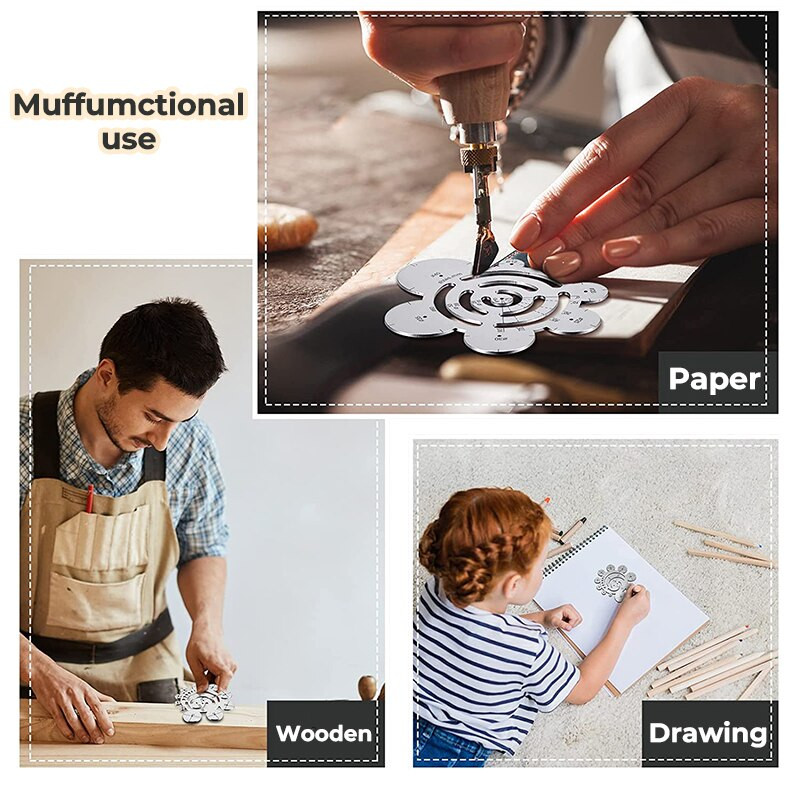 304 DIY ümmargused naha lõikamistööriistad, mis sobivad ideaalselt nahkkangale lõikamiseks või joonistamiseks Puit Klaas Plastist riie Metall