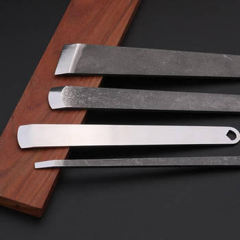 LMDZ Нож за изтъняване на кожа, нож за рязане на кожа, ръчно изработен, практичен кожен инструмент „Направи си сам“ Лопата за изработка на кожа
