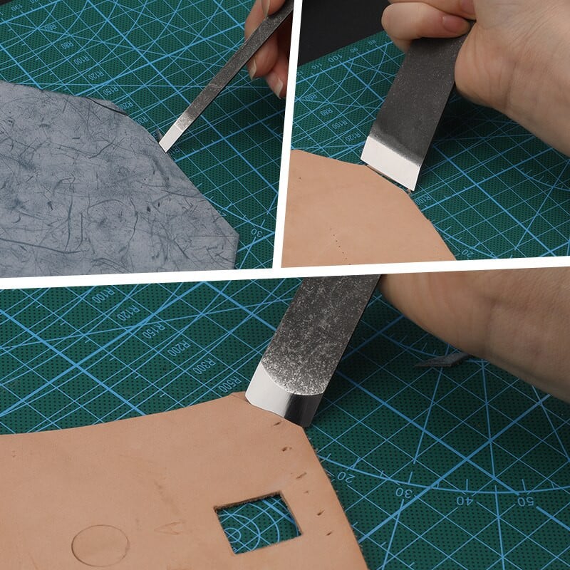 LMDZ nož za rezanje stanjivanja kože, rezač za kožu, ručne izrade, praktičan DIY alat za kožu, lopata za skidanje kože