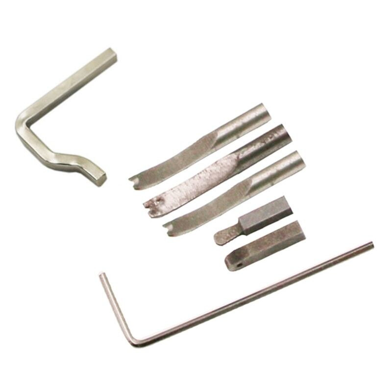 7 τμχ/Σετ Δερμάτινο Εργαλείο Διάτρησης Ρυθμιζόμενο DIY Crafts Κορυφαία ραφή Groover E56C