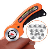 Αξεσουάρ ραπτικής 45mm Περιστροφικό Δερμάτινο Craft Cutter Δερμάτινο Εργαλείο κοπής Fabric Cutter Κυκλική λεπίδα DIY Patchwork Quilting Cut