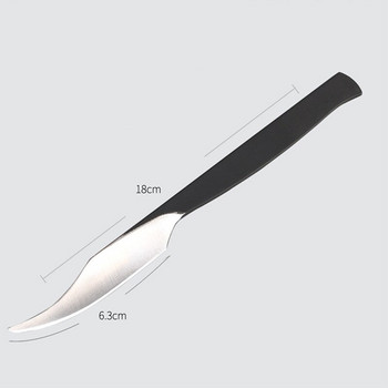 1 τμχ 16cm Εργαλείο κοπής μαχαιριών σκάλισμα με σκιφτερό DIY DIY Δερμάτινο χειροτεχνικό εργαλείο με τσάντα αποθήκευσης Μαύρο
