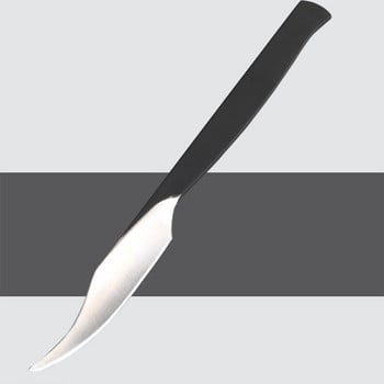 1Pc 16cm Skiving Carving Cuting Knife Tool Stianless DIY Leather Craft Utility Кожен инструмент с чанта за съхранение черен