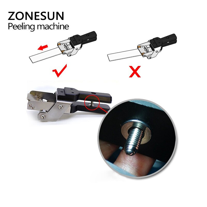 ZONEUN Despărțitor de piele Mașină de curățat Mașină de decojit Mașină de gătit piele Skiver pentru tăbăcirea legumelor Instrument subțire