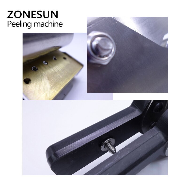 ZONEUN Despărțitor de piele Mașină de curățat Mașină de decojit Mașină de gătit piele Skiver pentru tăbăcirea legumelor Instrument subțire