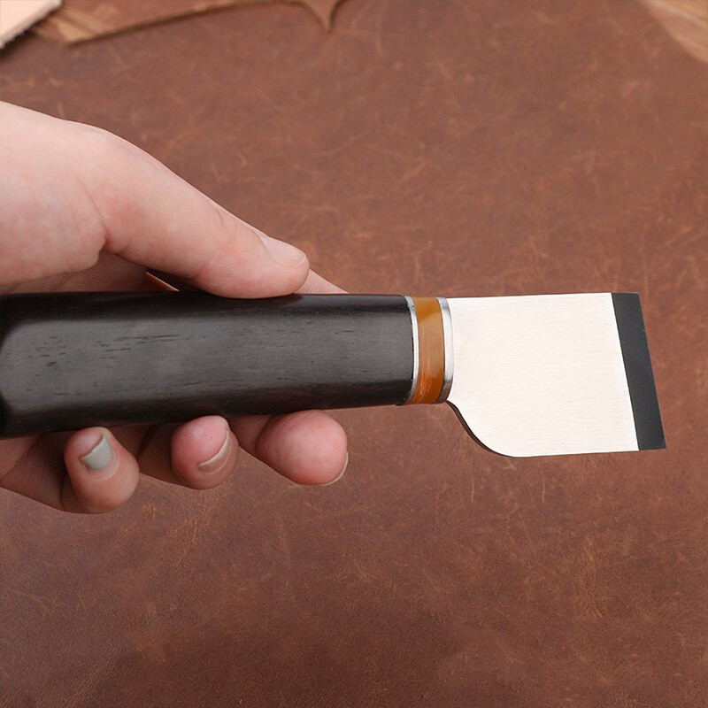 KAOBUY Design Sharp Professionaalne nahast lõikenuga Nahast käsitöö suusatamistööriist Kiirteras, Damaskuse teras