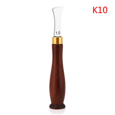 1 tk Nahast kaare servaga karvastatud madala soonega serv Kuum- ja külmpressitud joonpunch sisestus Line nahast käsitöötööriistad