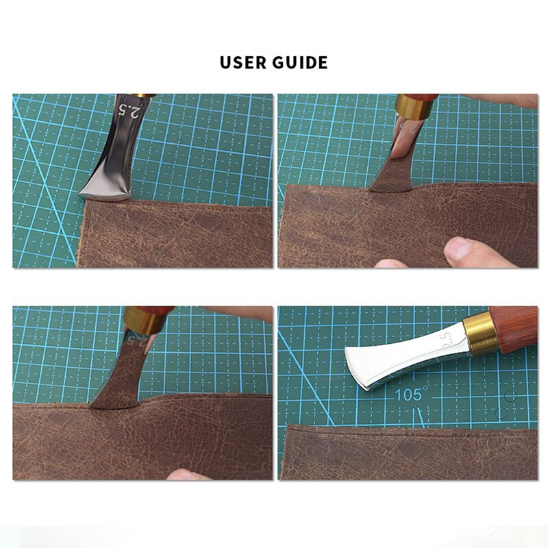 1 tk Nahast kaare servaga karvastatud madala soonega serv Kuum- ja külmpressitud joonpunch sisestus Line nahast käsitöötööriistad