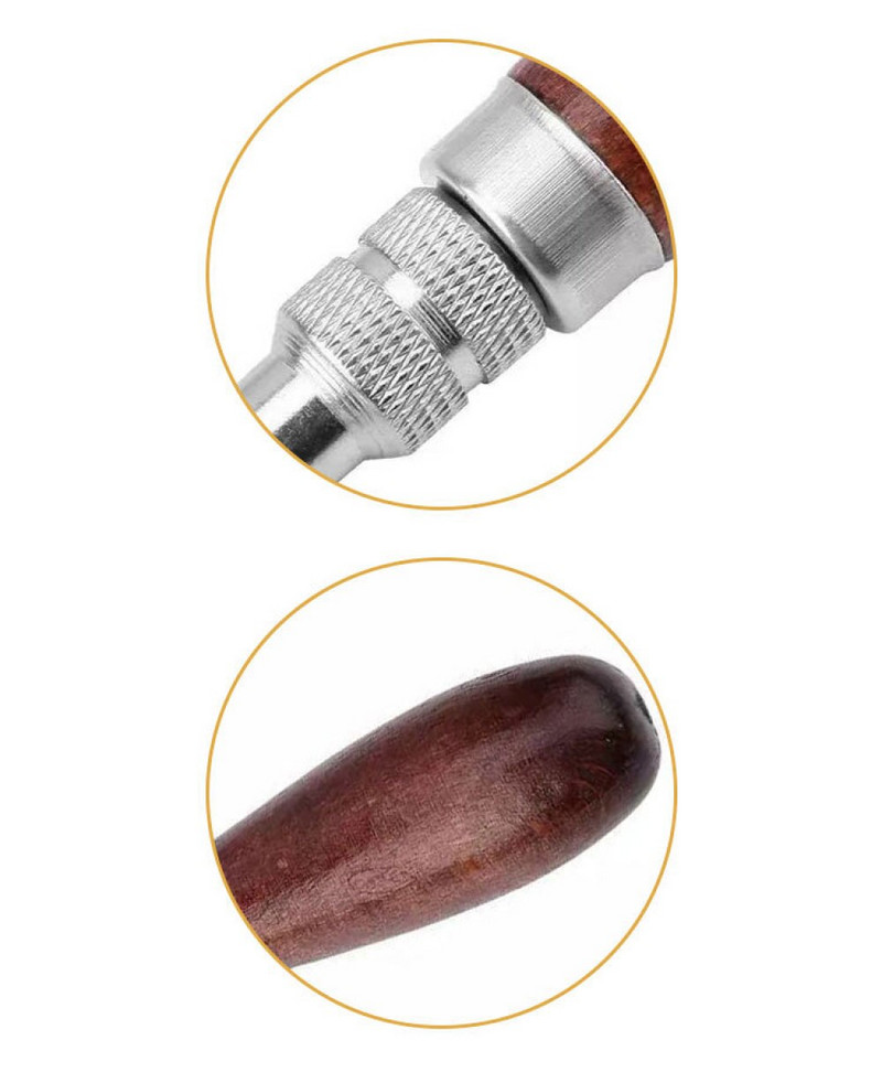 Σετ 7 σε 1 πολυλειτουργικό δερμάτινο εργαλείο Kit groover for skin edger Σετ ρυθμιζόμενης ραφής για δερμάτινο κόφτη εργαλείων DIY