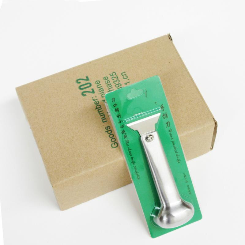 Χειροκίνητα δερμάτινα παπούτσια από ανοξείδωτο ατσάλι Push Knife with Blade Cutting DIY Hand Stittched Art Carving Accessories