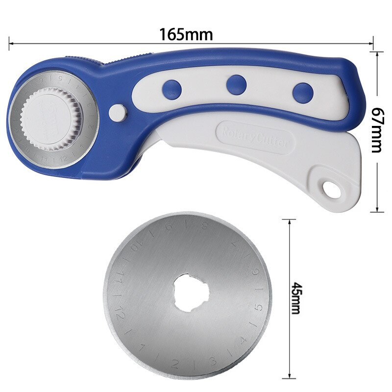 JINRUI Ringikujuline lõikur lõiketera ümmargune tera 45 mm nahast pöörlev lõiketera lõikenuga nahalõikur ümmargune lõikur