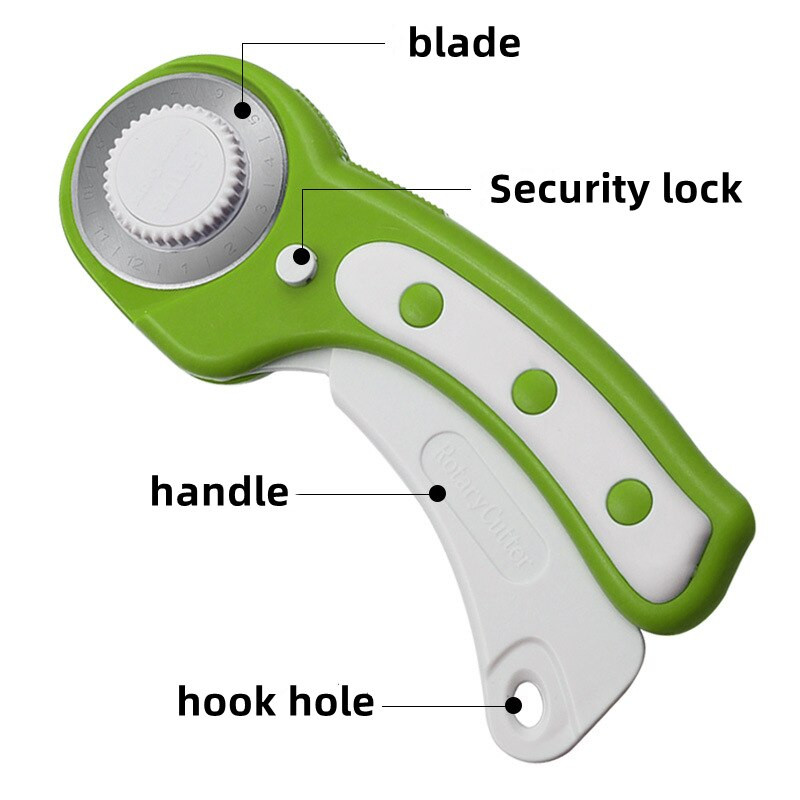 JINRUI Ringikujuline lõikur lõiketera ümmargune tera 45 mm nahast pöörlev lõiketera lõikenuga nahalõikur ümmargune lõikur