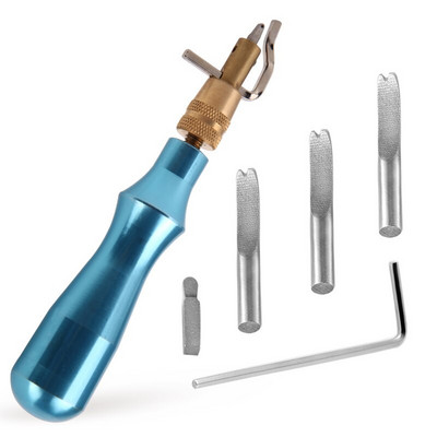 MIUSIE värvilised reguleeritavad nahaserva õmblused Groover Leathercraft kortsuva servaga kaldlõikur Õmblustööriistad Aksessuaarid