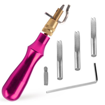 MIUSIE värvilised reguleeritavad nahaserva õmblused Groover Leathercraft kortsuva servaga kaldlõikur Õmblustööriistad Aksessuaarid