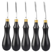 MIUSIE 1tk 0,6/0,7/1,3/1,8/2,25 must nahast servaga beveler kõrge süsinikusisaldusega terasest nahast isetegemise tööriistad servade suusatamis-/poleerimistarbed