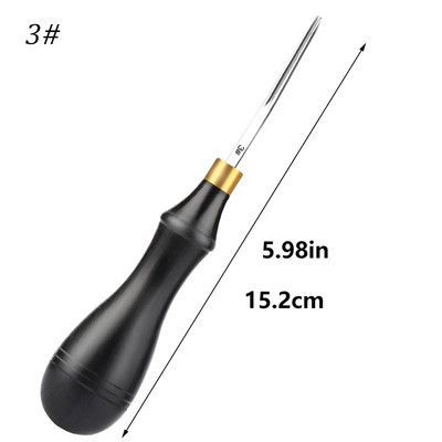 MIUSIE 1tk 0,6/0,7/1,3/1,8/2,25 must nahast servaga beveler kõrge süsinikusisaldusega terasest nahast isetegemise tööriistad servade suusatamis-/poleerimistarbed