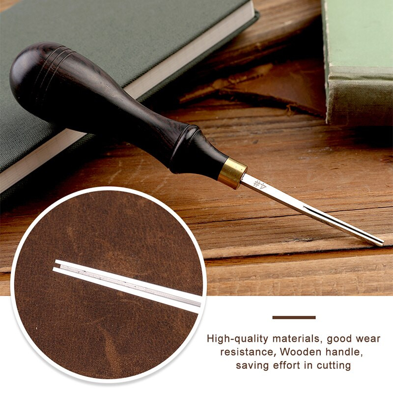 MIUSIE 1tk 0,6/0,7/1,3/1,8/2,25 must nahast servaga beveler kõrge süsinikusisaldusega terasest nahast isetegemise tööriistad servade suusatamis-/poleerimistarbed