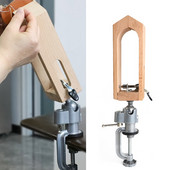 Δερμάτινο κλιπ συγκράτησης Περιστροφή 360 μοιρών Ξύλινο δερμάτινο ραφή σταθερό σφιγκτήρα Εργαλεία ραψίματος DIY Εργαλεία Leathercraft